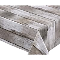 Los mejores  - Beautex - Mantel de hule- liso- lavable- redondo- ovalado- rectangular- tamaño a elegir- ideal para jardín- diseño de…